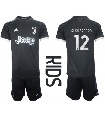 Juventus Alex Sandro #12 Tredje trøje Børn 2023-24 Kort ærmer (+ korte bukser)